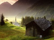 Paysage typique du Tyrol